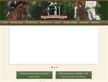 Tablet Screenshot of kjmequestrian.com
